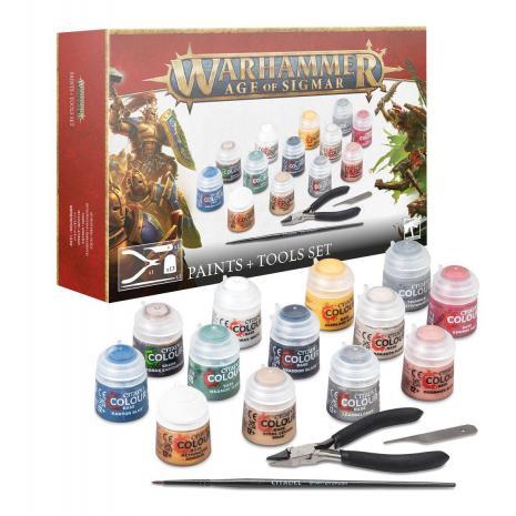Warhammer Age of Sigmar Paints Tools Set pic 1