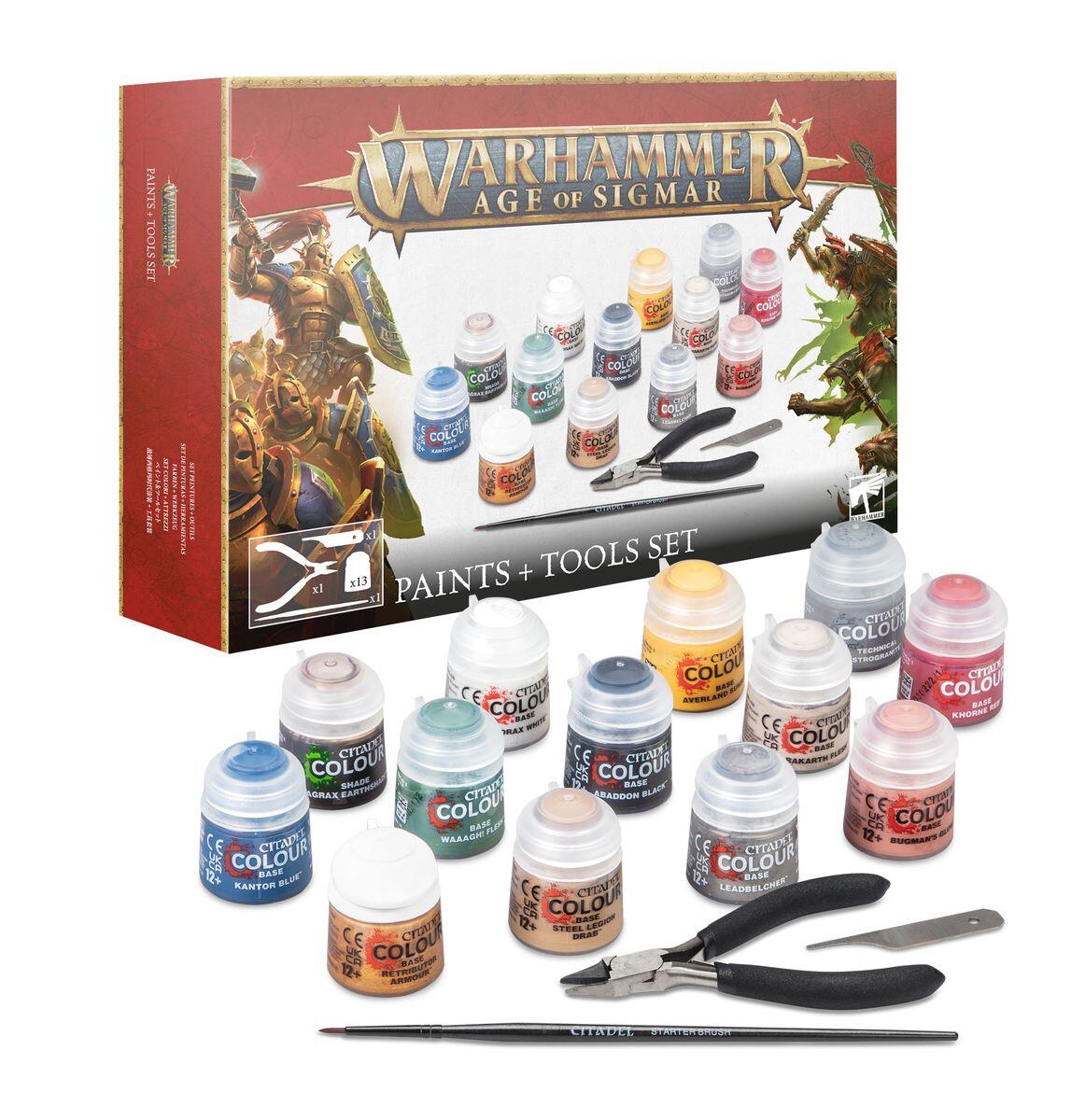 Warhammer Age of Sigmar Paints Tools Set pic 1