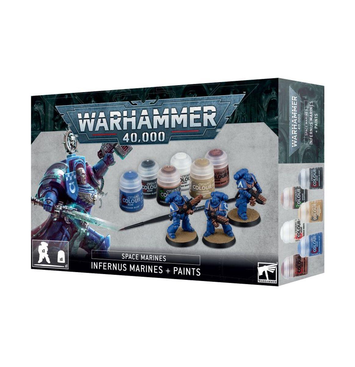 Space Marines Infernus Marines Paints Set